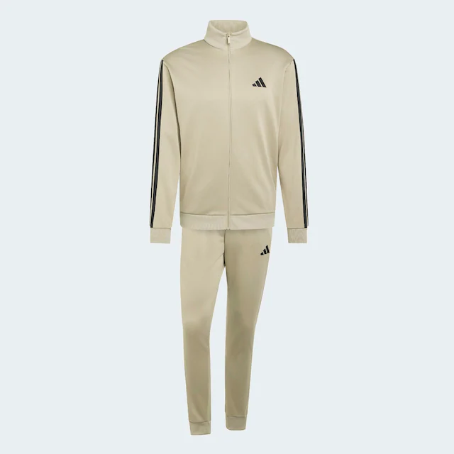 adidas Sportswear Trainingsanzug »3-STREIFEN FRENCH TERRY« 2 Stk. zweiteiliges Set, aus French-Terry-Material, mit Rippdetails