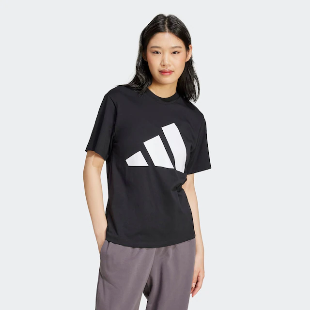 adidas Sportswear T-Shirt »ESSENTIALS BIG LOGO COTTON« sportlicher Stil, Rundhalsausschnitt, aus Baumwolljersey