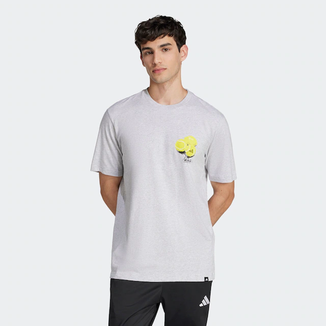 adidas Sportswear T-Shirt »LOUNGE STILL LIFE LEMONS GRAPHIC« sportlicher Stil, mit Grafikprint, aus Baumwolle, ohne Verschluss