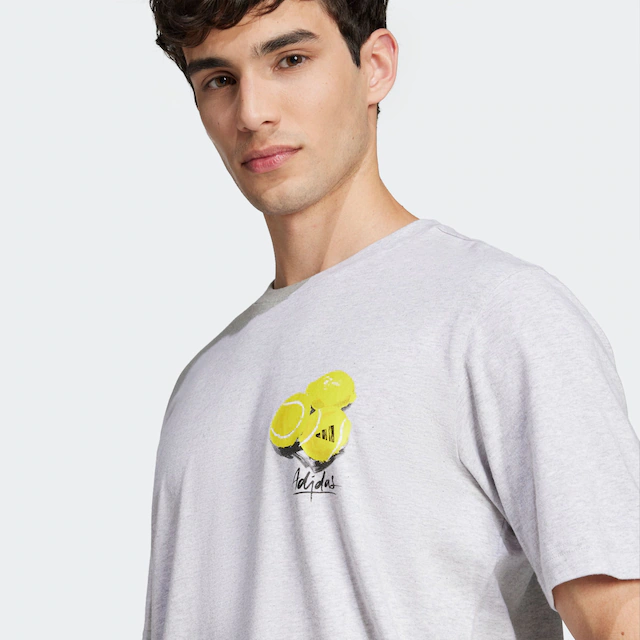 adidas Sportswear T-Shirt »LOUNGE STILL LIFE LEMONS GRAPHIC« sportlicher Stil, mit Grafikprint, aus Baumwolle, ohne Verschluss