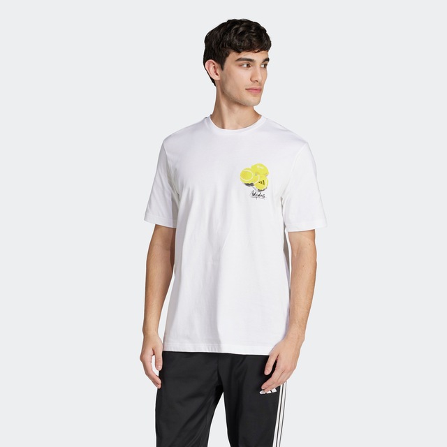 adidas Sportswear T-Shirt »LOUNGE STILL LIFE LEMONS GRAPHIC« sportlicher Stil, mit Grafikprint, aus Baumwolle, ohne Verschluss