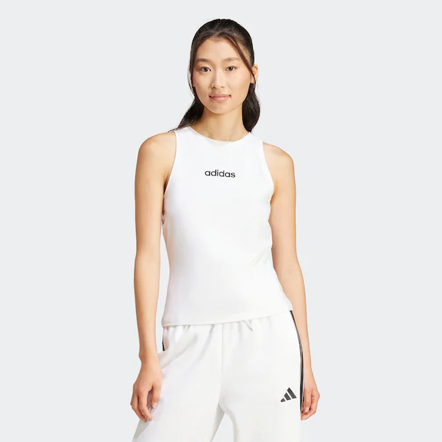 adidas Sportswear Tanktop »ESSENTIALS LINEAR SLIM COTTON«