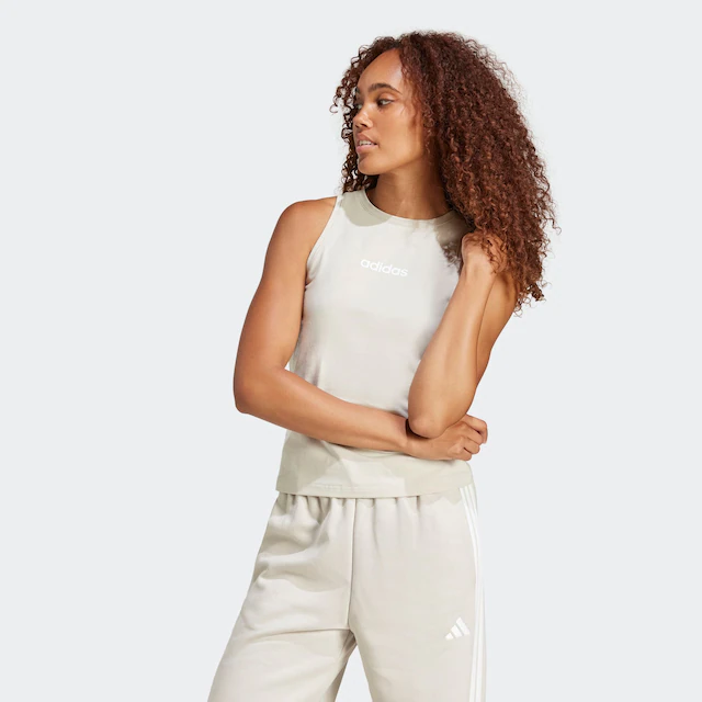 adidas Sportswear Tanktop »ESSENTIALS LINEAR SLIM COTTON«