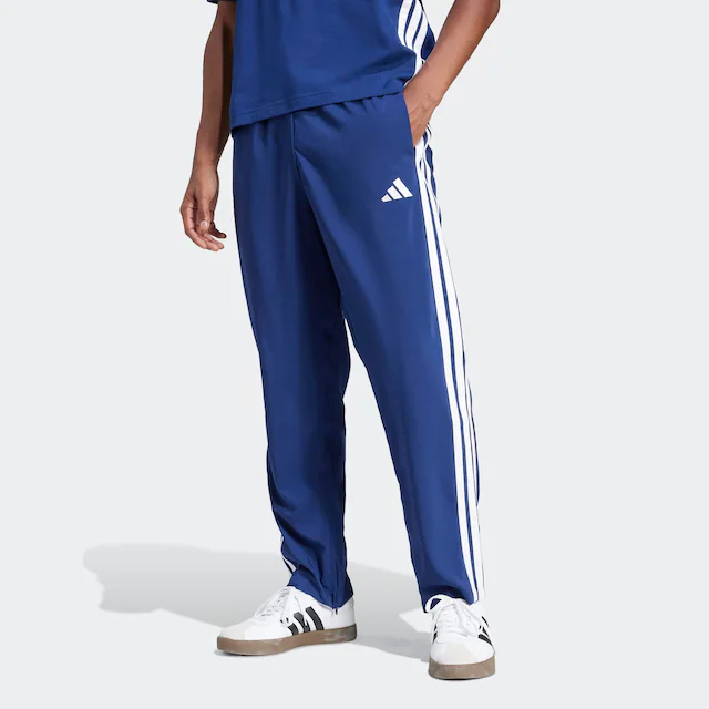 adidas Sportswear Sporthose »ESSENTIALS 3-STREIFEN STANFORD OPEN HEM« für vielseitige Aktivitäten, weiches Material, mit Kordelverschluss
