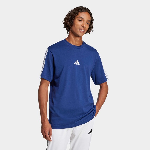 adidas Sportswear T-Shirt »ESSENTIALS 3-STREIFEN SINGLE JERSEY« mit sportlichem Stil, Kurzarm, ohne Verschluss, aus Baumwolle