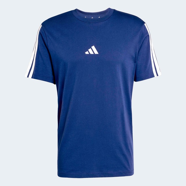 adidas Sportswear T-Shirt »ESSENTIALS 3-STREIFEN SINGLE JERSEY« mit sportlichem Stil, Kurzarm, ohne Verschluss, aus Baumwolle