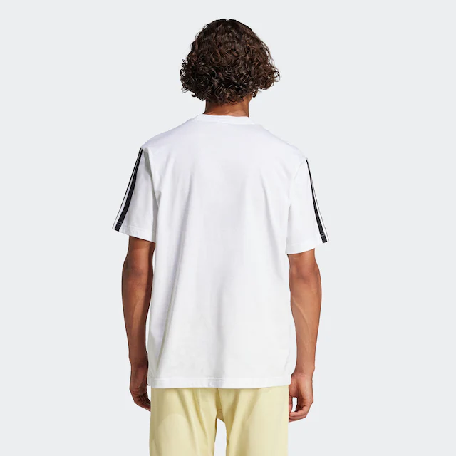 adidas Sportswear T-Shirt »ESSENTIALS 3-STREIFEN SINGLE JERSEY« mit sportlichem Stil, Kurzarm, ohne Verschluss, aus Baumwolle