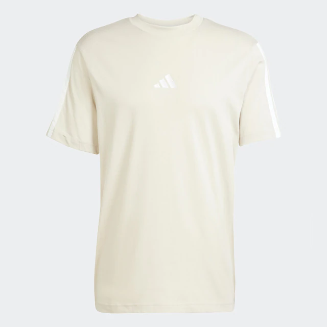adidas Sportswear T-Shirt »ESSENTIALS 3-STREIFEN SINGLE JERSEY« mit sportlichem Stil, Kurzarm, ohne Verschluss, aus Baumwolle