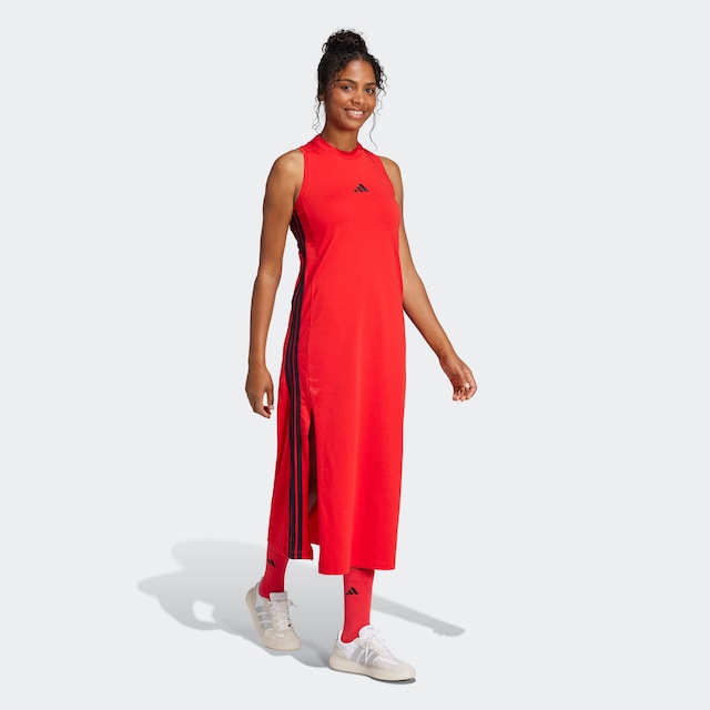 adidas Sportswear Shirtkleid »ESSENTIALS 3-STREIFEN LONG RACERBACK« ärmelloses Racerback-Design, sportlicher Stil, ohne Verschluss
