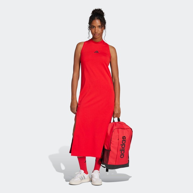 adidas Sportswear Shirtkleid »ESSENTIALS 3-STREIFEN LONG RACERBACK« ärmelloses Racerback-Design, sportlicher Stil, ohne Verschluss