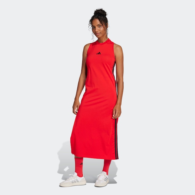 adidas Sportswear Shirtkleid »ESSENTIALS 3-STREIFEN LONG RACERBACK« ärmelloses Racerback-Design, sportlicher Stil, ohne Verschluss