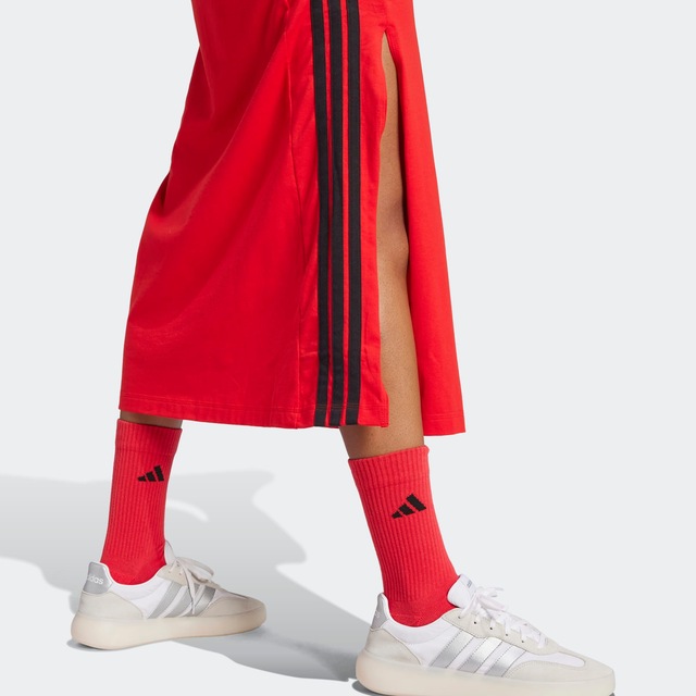 adidas Sportswear Shirtkleid »ESSENTIALS 3-STREIFEN LONG RACERBACK« ärmelloses Racerback-Design, sportlicher Stil, ohne Verschluss