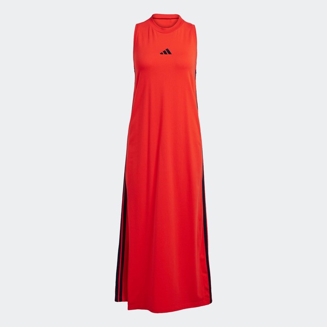 adidas Sportswear Shirtkleid »ESSENTIALS 3-STREIFEN LONG RACERBACK« ärmelloses Racerback-Design, sportlicher Stil, ohne Verschluss