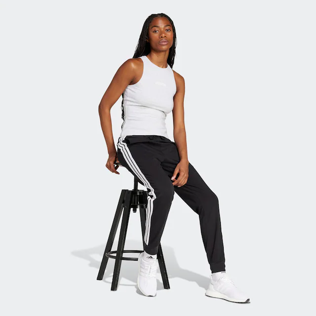 adidas Sportswear Sporthose »ESSENTIALS 3-STREIFEN« für Erwachsene, aus Baumwolle und Elasthan, mit Kordelverschluss