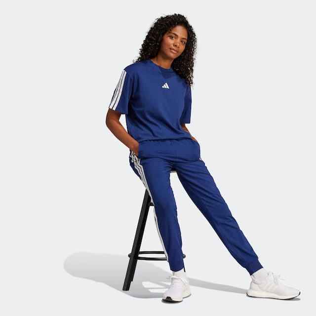 adidas Sportswear Sporthose »ESSENTIALS 3-STREIFEN« für Erwachsene, aus Baumwolle und Elasthan, mit Kordelverschluss