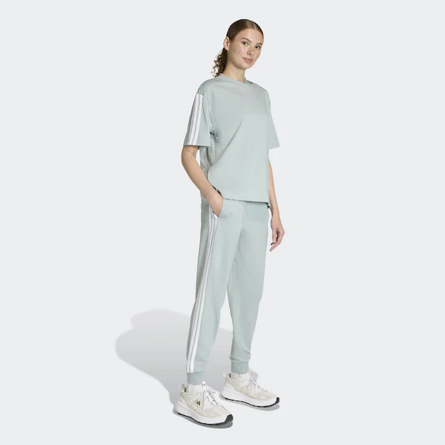 adidas Sportswear Sporthose »ESSENTIALS 3-STREIFEN« für Erwachsene, aus Baumwolle und Elasthan, mit Kordelverschluss