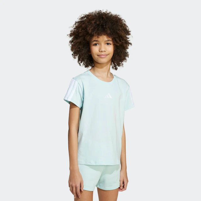 adidas Sportswear T-Shirt »ESSENTIALS KIDS« für Kinder, mit Rundhalsausschnitt, ohne Verschluss, aus Baumwolle