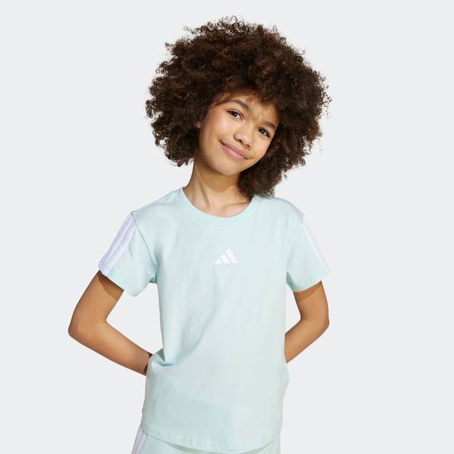 adidas Sportswear T-Shirt »ESSENTIALS KIDS« für Kinder, mit Rundhalsausschnitt, ohne Verschluss, aus Baumwolle