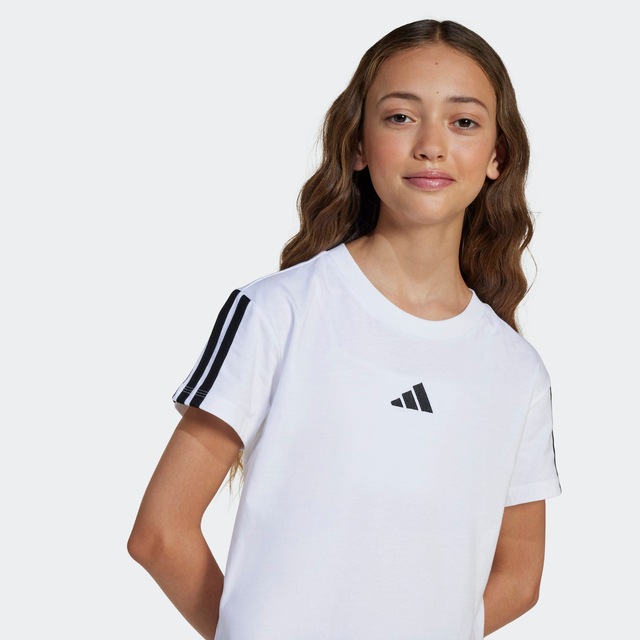 adidas Sportswear T-Shirt »ESSENTIALS KIDS« für Kinder, mit Rundhalsausschnitt, ohne Verschluss, aus Baumwolle