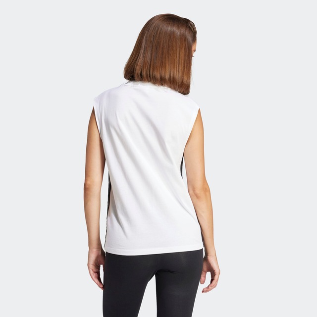 adidas Sportswear Tanktop »ESSENTIALS 3-STREIFEN COTTON LIFESTYLE« mit Rundhalsausschnitt, ohne Verschluss, für Erwachsene, aus Baumwolle