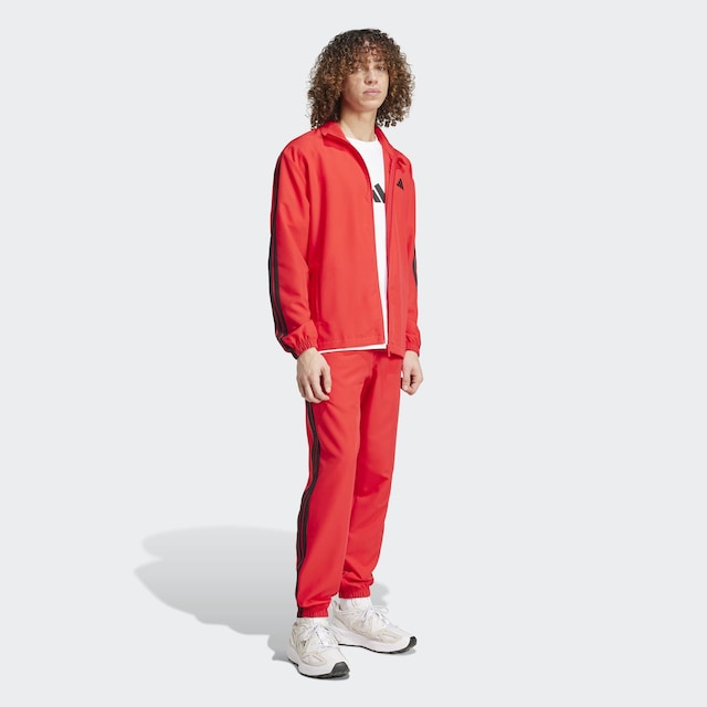adidas Sportswear Trainingsanzug »3-STREIFEN WOVEN« 2 Stk. zweiteiliges Set, aus Polyester, mit durchgehendem Reißverschluss