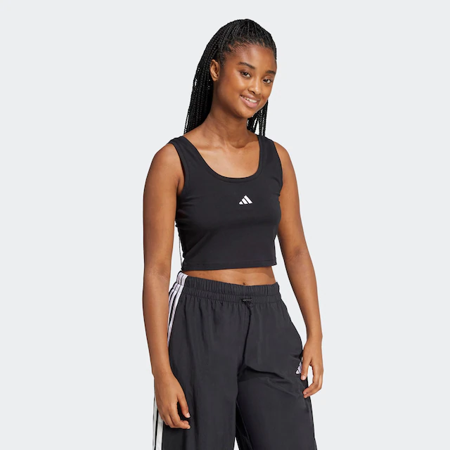 adidas Sportswear Tanktop »ESSENTIALS SMALL LOGO COTTON LIFESTYLE« schmale Passform, leichtes und luftiges Design