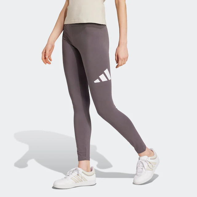 adidas Sportswear Trainingstights »ESSENTIALS BIG LOGO COTTON LEGGINGS« mit hohem Bund, aus Baumwolle und Elasthan, stretchig