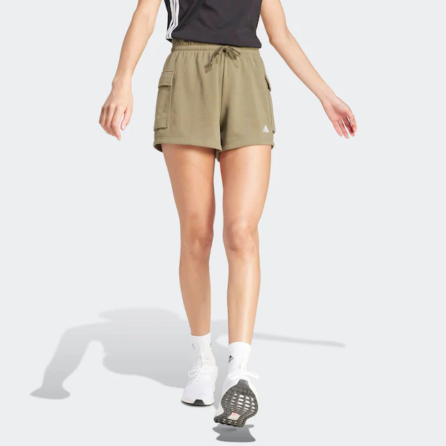 adidas Sportswear Shorts »ESSENTIALS SMALL LOGO FRENCH TERRY« lockere Passform, mit Kordelverschluss, aus weichem French Terry
