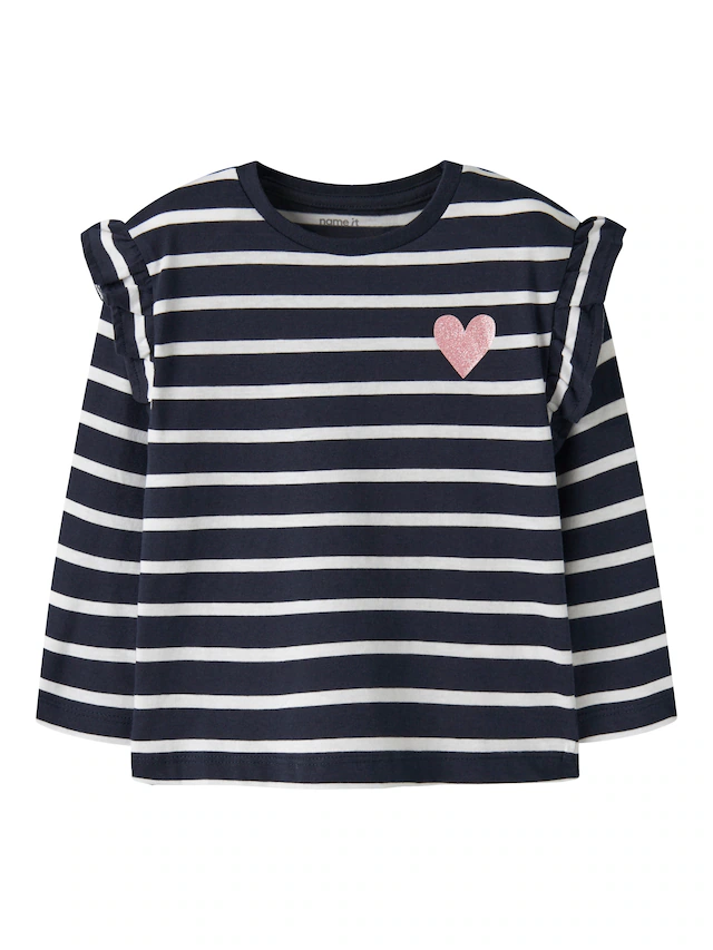 Name It Langarmshirt »NMFTOVELINA LS NREG TOP PB«