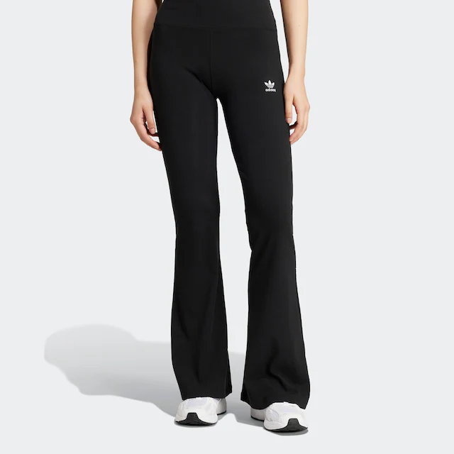 adidas Originals Leggings »ESSENTIALS RIB FLARED« mit ausgestelltem Bein, in Ripp-Optik, eng anliegende Passform