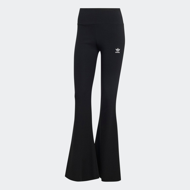 adidas Originals Leggings »ESSENTIALS RIB FLARED« mit ausgestelltem Bein, in Ripp-Optik, eng anliegende Passform