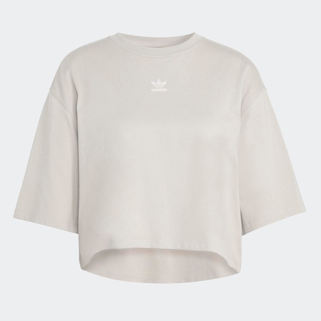 adidas Originals T-Shirt »ESSENTIALS CROP« mit Rundhalsausschnitt, ohne Verschluss, in normaler Länge