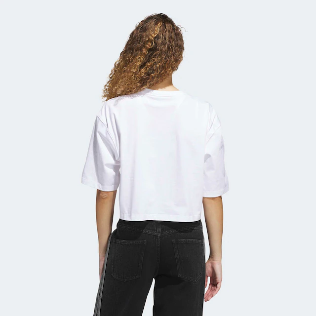 adidas Originals T-Shirt »ESSENTIALS CROP« mit Rundhalsausschnitt, ohne Verschluss, in normaler Länge
