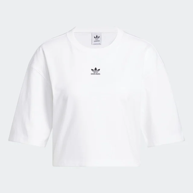 adidas Originals T-Shirt »ESSENTIALS CROP« mit Rundhalsausschnitt, ohne Verschluss, in normaler Länge