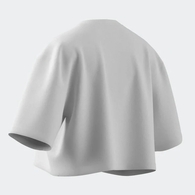 adidas Originals T-Shirt »ESSENTIALS CROP« mit Rundhalsausschnitt, ohne Verschluss, in normaler Länge