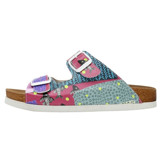 DOGO Pantolette »Stella Pantolette Patch Fish Damen Sandalen, Stella Pantolette« Handgefertigt