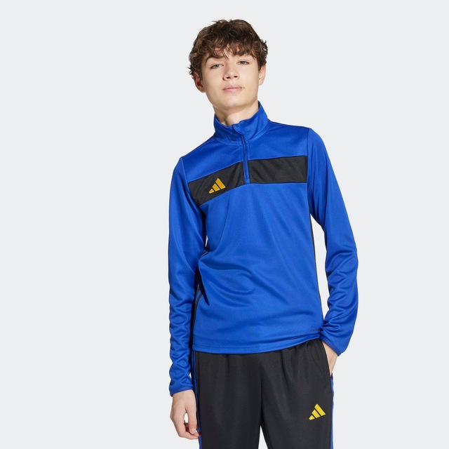 adidas Performance Trainingsshirt »TIRO 25 ESSENTIALS KIDS TRAININGSOBERTEIL« für Kinder, mit Reißverschluss, ohne Ausschnitt