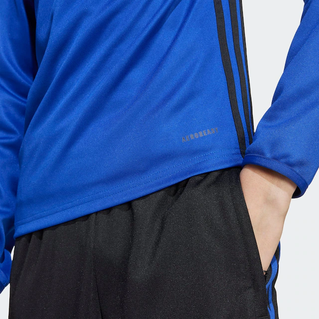 adidas Performance Trainingsshirt »TIRO 25 ESSENTIALS KIDS TRAININGSOBERTEIL« für Kinder, mit Reißverschluss, ohne Ausschnitt