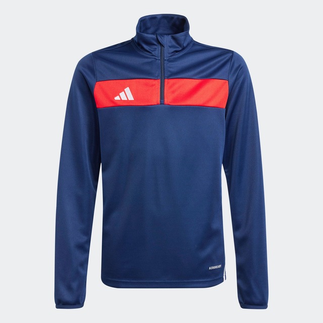 adidas Performance Trainingsshirt »TIRO 25 ESSENTIALS KIDS TRAININGSOBERTEIL« für Kinder, mit Reißverschluss, ohne Ausschnitt