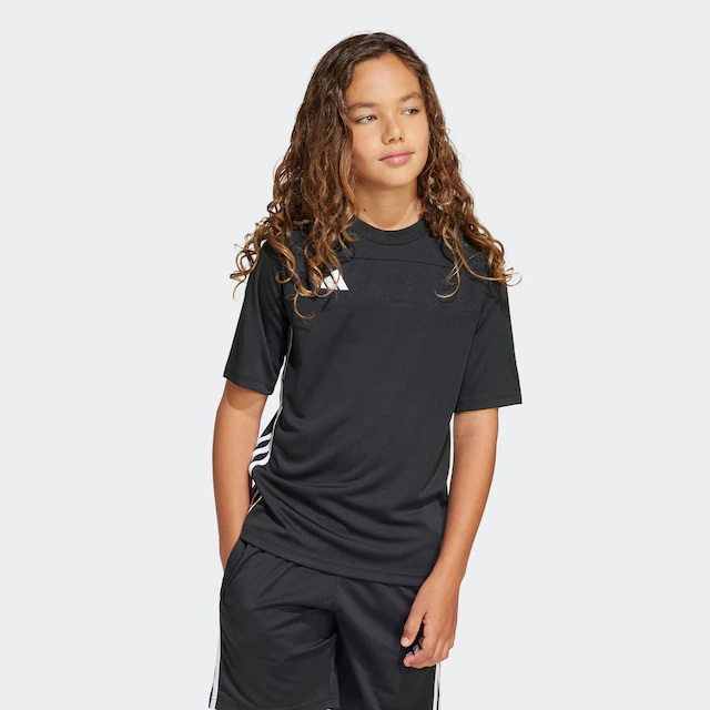 adidas Performance Fußballtrikot »TIRO 25 ESSENTIALS KIDS TRIKOT« Kinder Fußballtrikot, mit Rundhalsausschnitt, ohne Verschluss