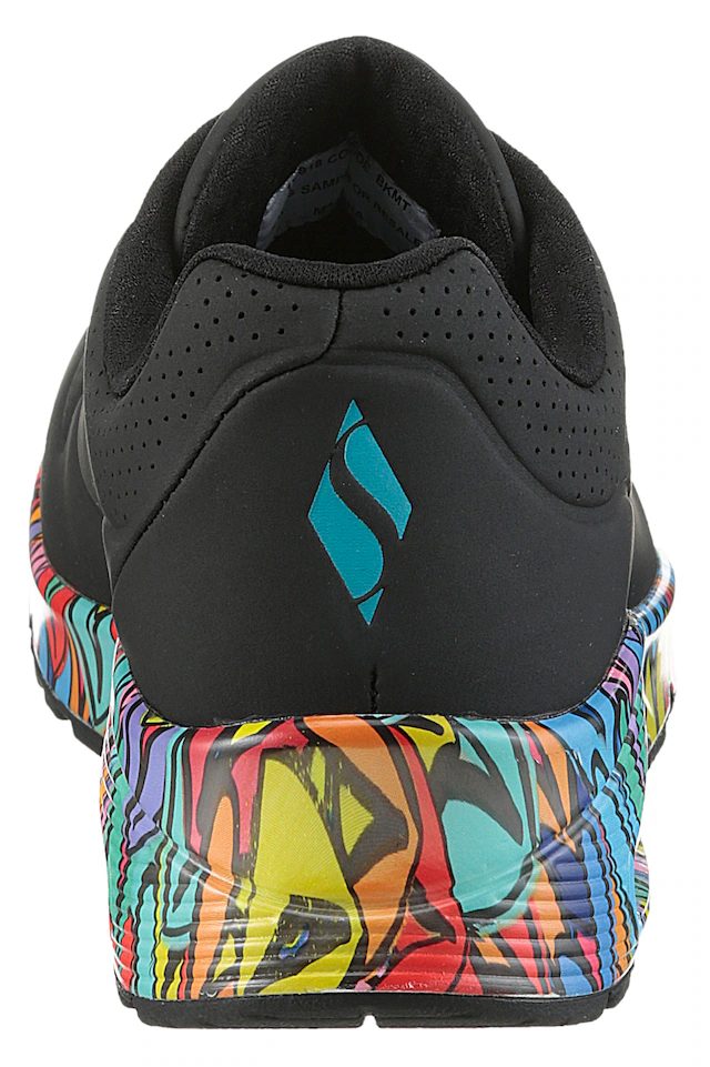 Skechers Sneaker »UNO« Plateausneaker, Schnürschuh mit Keilabsatz