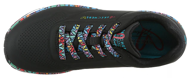 Skechers Sneaker »UNO« Plateausneaker, Schnürschuh mit Keilabsatz