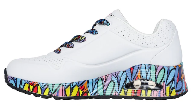 Skechers Sneaker »UNO« Plateausneaker, Schnürschuh mit Keilabsatz