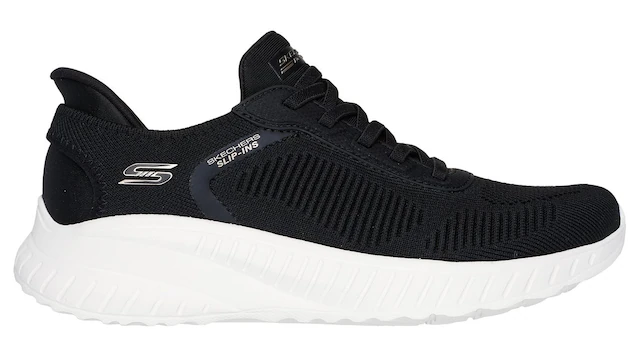 Skechers Slip-On Sneaker »BOBS SQUAD CHAOS-CURRENT MUSE« , Slipper, Freizeitschuh in veganer Verarbeitung