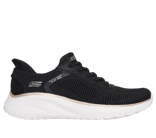 Skechers Slip-On Sneaker »BOBS SQUAD CHAOS-CURRENT MUSE« , Slipper, Freizeitschuh in veganer Verarbeitung