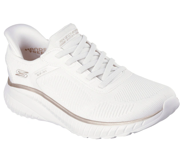Skechers Slip-On Sneaker »BOBS SQUAD CHAOS-CURRENT MUSE« , Slipper, Freizeitschuh in veganer Verarbeitung