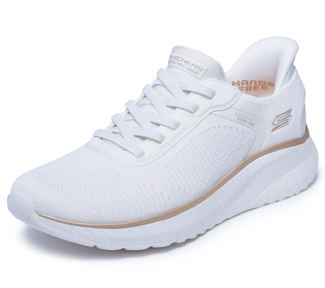 Skechers Slip-On Sneaker »BOBS SQUAD CHAOS-CURRENT MUSE« , Slipper, Freizeitschuh in veganer Verarbeitung