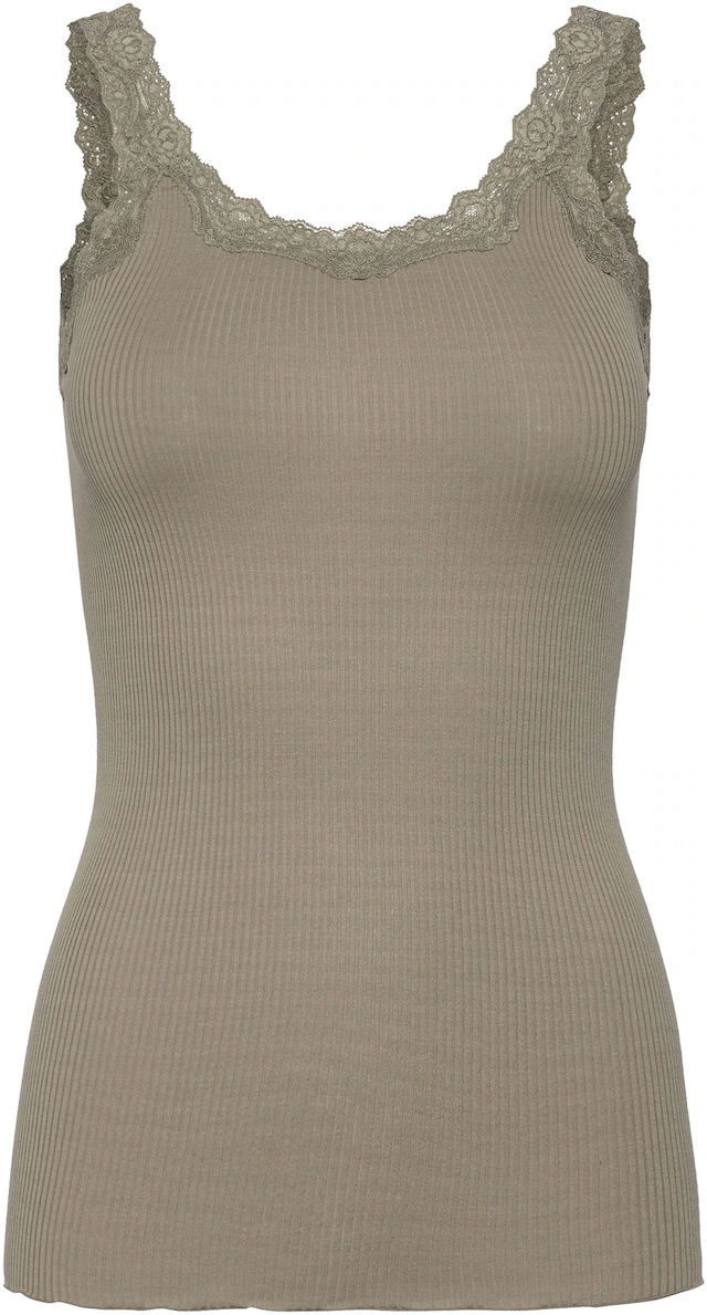 rosemunde Spitzentop »Babette Silk Top mit Seide« umgedrehter Vintage-Spitzenbesatz, feminin, bequem, Seidenmix