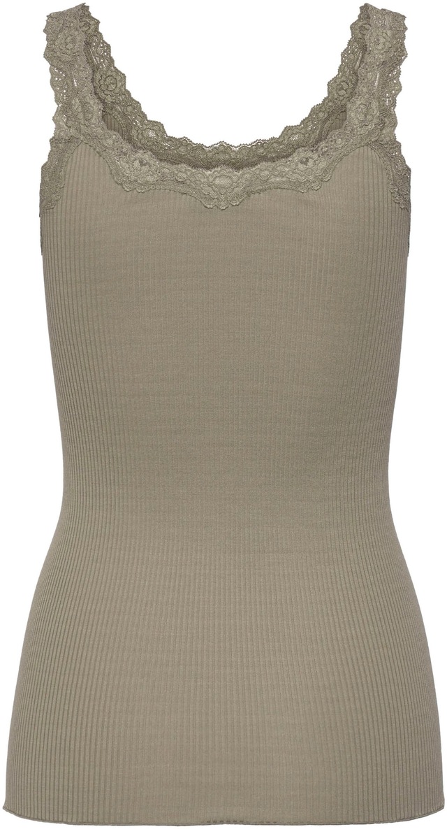 rosemunde Spitzentop »Babette Silk Top mit Seide« umgedrehter Vintage-Spitzenbesatz, feminin, bequem, Seidenmix