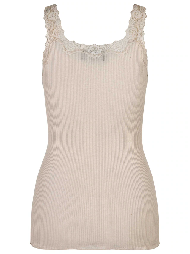 rosemunde Spitzentop »Babette Silk Top mit Seide« umgedrehter Vintage-Spitzenbesatz, feminin, bequem, Seidenmix